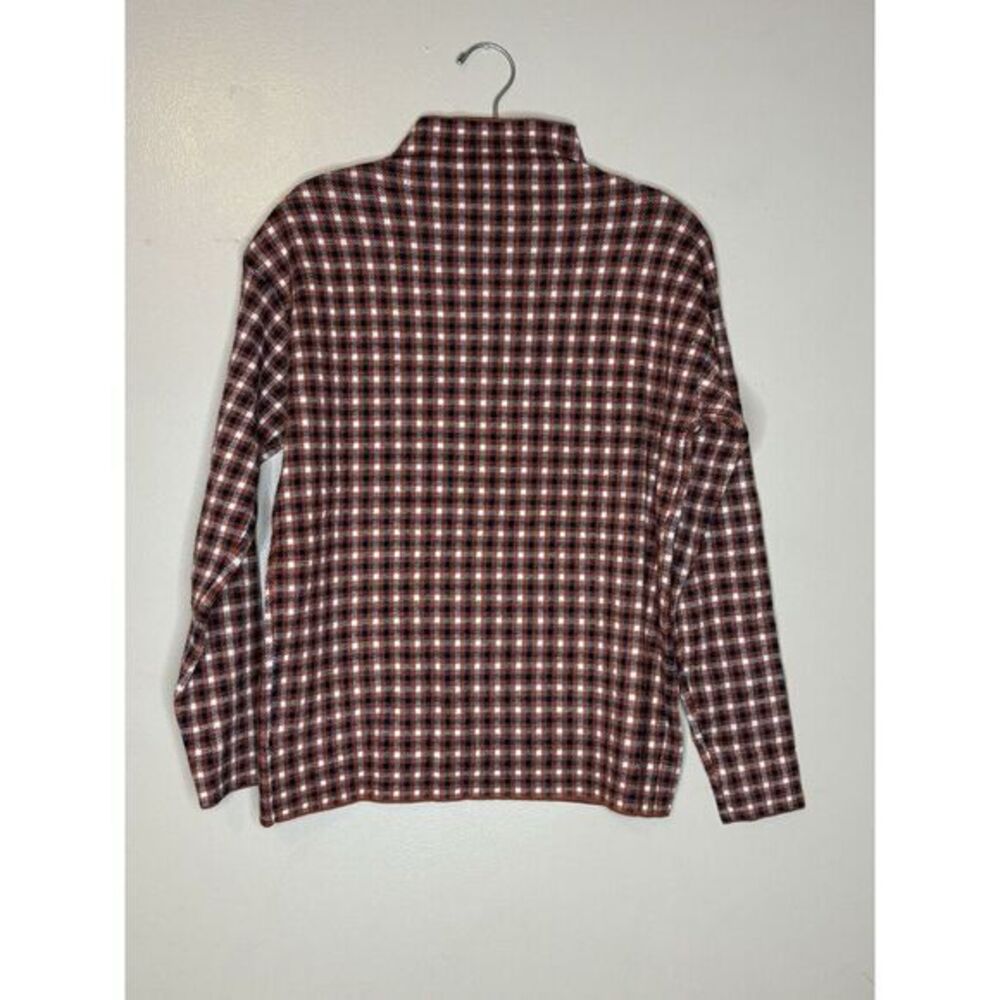 Women's Jones and Co Plaid Red/Blue/White Long Sleeve‎ Buttoned Shirt Size S - Picture 4 of 4